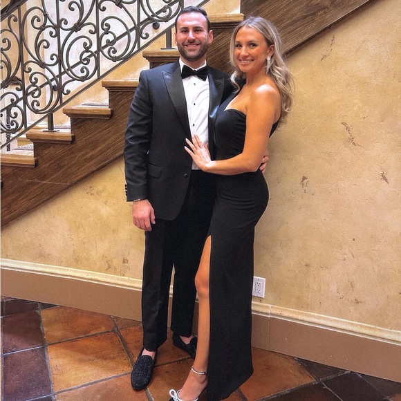 Boohoo Tall Cape Detail Maxi Dress - Picture 4 of 4